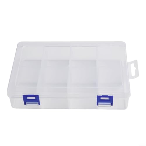 Tragbare Kunststoff-Organizer-Box mit 8 Fächern für Hardware, Schmuck und kleine Gegenstände von ToolsEvery