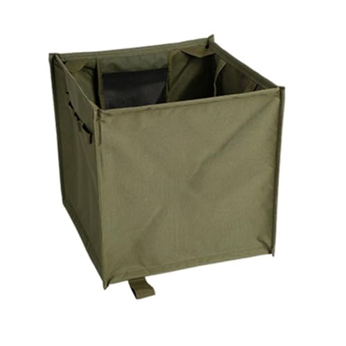 Tragbarer Seilkorb für Outdoor-Camping und Müllmanagement-Lösungen (grün) von ToolsEvery