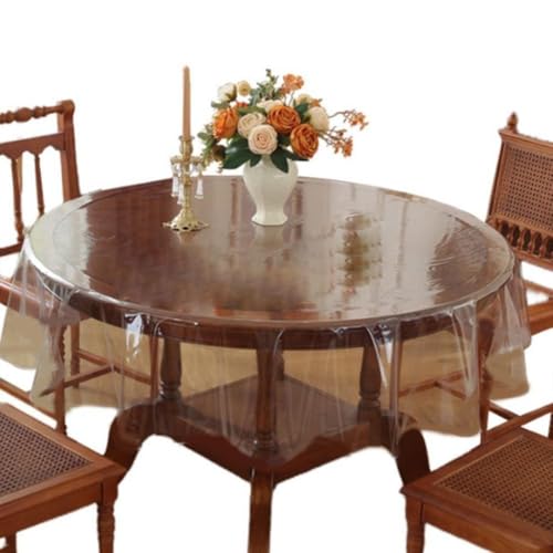 Transparente PVC-Tischdecke, wasserdicht und schmutzabweisend, Schutzschicht für Ess- und Couchtische, wiederverwendbar und (140 x 140 cm) von ToolsEvery
