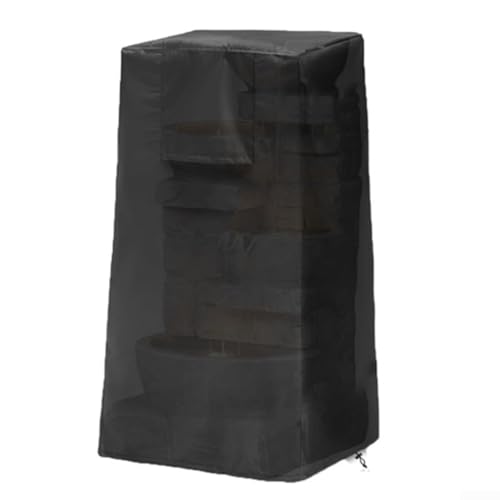 Verstellbare Abdeckung für Springbrunnen für den Außenbereich, robustes Design aus 420D-Oxford-Gewebe, um Ihre Springbrunnen vor winterlichen Elementen und UV-Strahlen zu schützen (47 x 47 x 84 cm) von ToolsEvery