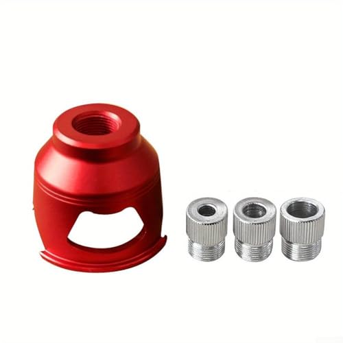 Vertikale Bohrführung aus Aluminiumlegierung für Holzbohrprojekte mit Dübelvorrichtung und Bohrpositionierungs-Locator für genaue vertikale Löcher in Möbeln und Tischlereien (rot) von ToolsEvery