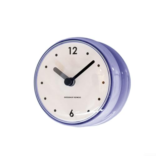 Wanduhr mit Saugnapf, wasserdicht und beschlagfrei für müheloses Ablesen der Zeit (blau) von ToolsEvery