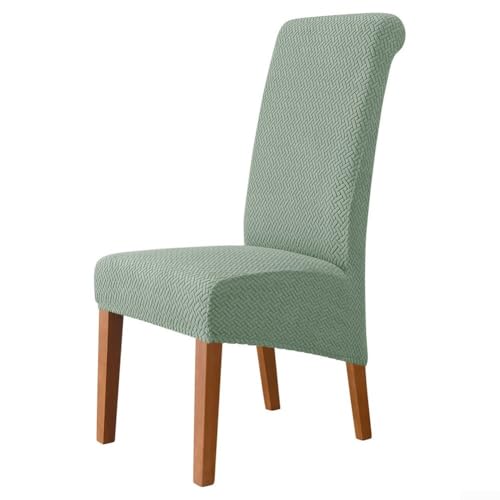 Wasserdichter Stretch-Stuhlbezug in T-Form Jacquard-Stoff für Hotel und Zuhause (grün) von ToolsEvery