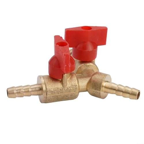 Y-Typ-Messing-Kugelhahn für optimale Leistung mit Kraftstoff- und Wasserfluss (6 mm) von ToolsEvery