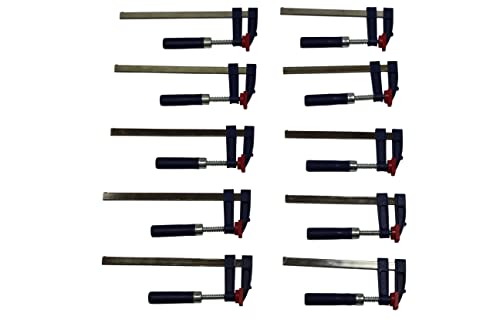 Tooltech v. Veto 10 x Schraubzwinge Set 150x50 + 200x50 Zwinge Klemmzwinge Einhandzwinge (Rot, Schwarz) Tooltech v. Veto 10 x Schraubzwinge Set 150x50 + 200x50 Zwinge Klemmzwinge Einhandzwinge (Rot, Schwarz) von Tooltech v. Veto