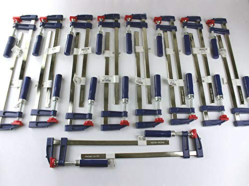 Tooltech v. Veto 18 x Schraubzwinge Set 300x50 Zwinge Leimzwinge Klemmzwinge Einhandzwinge (Mehrfarbig, Metall, Blau) - Hardware/Clamps Tooltech v. Veto 18 x Schraubzwinge Set 300x50 Zwinge Leimzwinge Klemmzwinge Einhandzwinge (Mehrfarbig, Metall, Blau) - Hardware/Clamps von Tooltech v. Veto