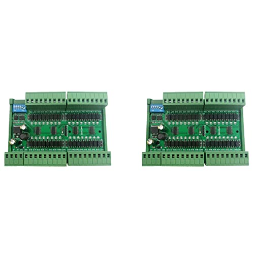 Toolvvik 2 x 32 Ch PNP isolierter digitaler Eingang RS485 Modbus RTU Controller 12 V 24 V SPS-Schalter Mengenerfassungsplatine (mit Gehäuse) von Toolvvik