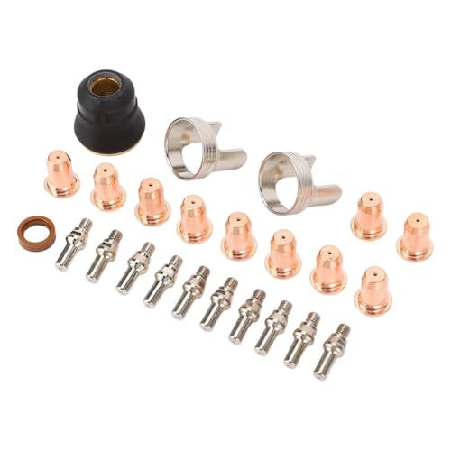 Toolvvik 24 Stück Plasmaschneider Düsen-Kit, Plasmaschneidbrennerspitzenelektrode für Cut 65DS Plasmaschneider Toolvvik 24 Stück Plasmaschneider Düsen-Kit, Plasmaschneidbrennerspitzenelektrode für Cut 65DS Plasmaschneider von Toolvvik