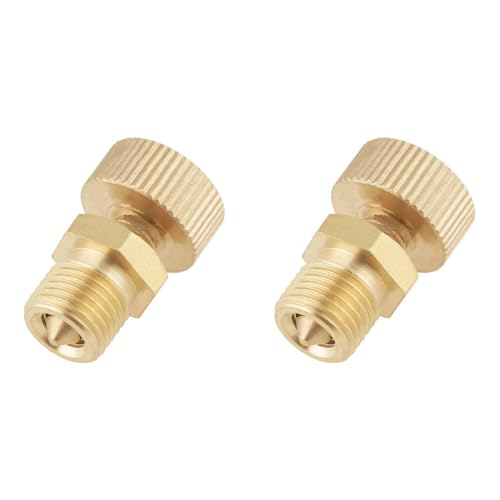 Toolvvik 2X 65MPA Auspuffschraube SchnellentlüFter Auspuffventil EntlüFtung Messing Hochdruckpumpe Toolvvik 2X 65MPA Auspuffschraube SchnellentlüFter Auspuffventil EntlüFtung Messing Hochdruckpumpe von Toolvvik