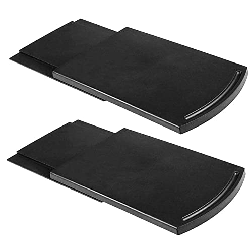 Toolvvik 2X KüChe Sink Rutschen Kaffee Tray Matte, Unterbau AusrüStung Kaffee Maschine Toaster Arbeits Platte Lagerung Schieberegler Verschieben Base Gleitend Rack mit Glatten Rollen von Toolvvik
