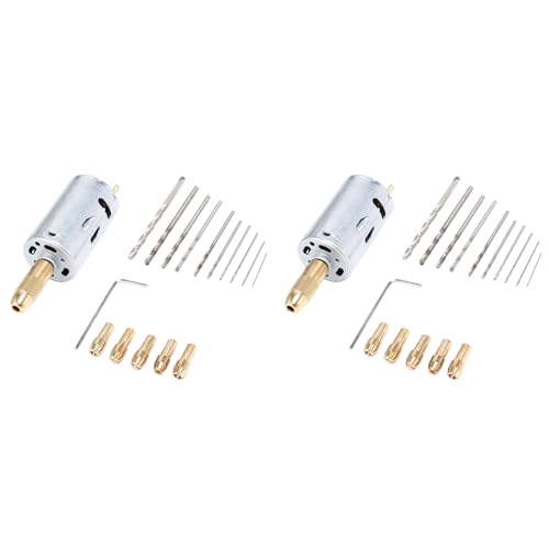 Toolvvik 2X Mini-Handbohrer-Set DC 12 V Motor 0,5-3 mm HSS-Spiralbohrer mit 5-Teiligen Spannzangen Passend für Bohrlochsäge Toolvvik 2X Mini-Handbohrer-Set DC 12 V Motor 0,5-3 mm HSS-Spiralbohrer mit 5-Teiligen Spannzangen Passend für Bohrlochsäge von Toolvvik