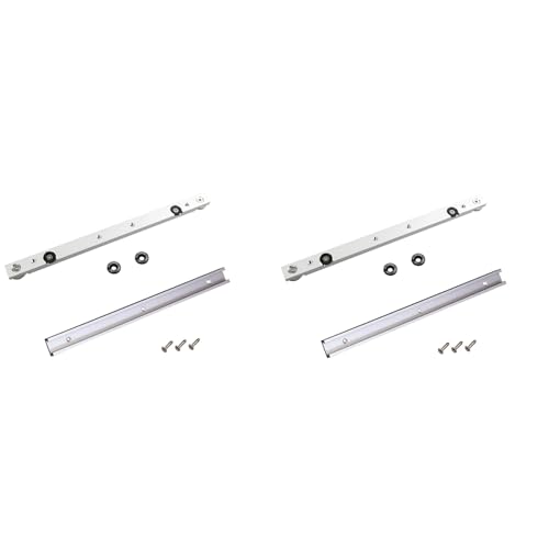 Toolvvik 2er-Set T-Schienen aus Aluminiumlegierung, Gehrungsschiene und Gehrungsstangenschieber, Tischsäge, Gehrungslehre, Stange, Heimwerker, Holzbearbeitungswerkzeuge von Toolvvik
