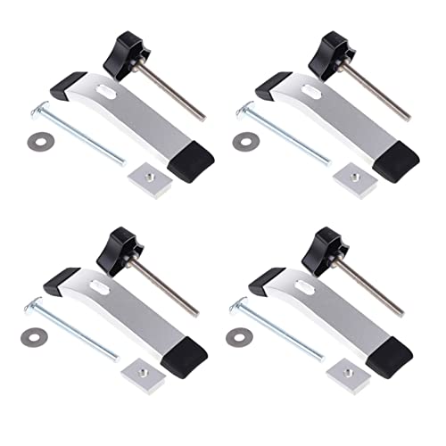 Toolvvik 4 x 8 mm Metall-Schnellspannklemmen-Set für T-Nut, T-Schiene, Heimwerker, Holzbearbeitung, S18 von Toolvvik