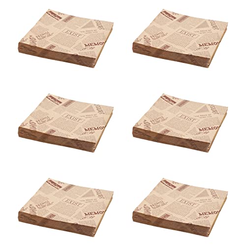Toolvvik 600 Stuecke 12 x 12 cm Sandwich Donut Brotbeutel Kekse Donut Papiertueten Oeldicht Brot Baeckerei Lebensmittel Verpackung Kraft von Toolvvik