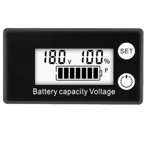 Toolvvik Batterie-Voltmeter DC 8-100 V Kapazitätsanzeige Leistungsmesser Lithium LiFePO4 Blei-Säure-Zelle 12 V 24 V 48 V LCD-Bildschirm B Toolvvik Batterie-Voltmeter DC 8-100 V Kapazitätsanzeige Leistungsmesser Lithium LiFePO4 Blei-Säure-Zelle 12 V 24 V 48 V LCD-Bildschirm B von Toolvvik