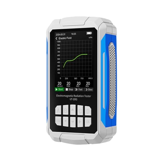 Toolvvik VT-ER3 5-in-1 Detektor für elektromagnetische Strahlung & elektrische Feldprüfung mit Temperatur- und Feuchtigkeitsmessung, Weiß Toolvvik VT-ER3 5-in-1 Detektor für elektromagnetische Strahlung & elektrische Feldprüfung mit Temperatur- und Feuchtigkeitsmessung, Weiß von Toolvvik