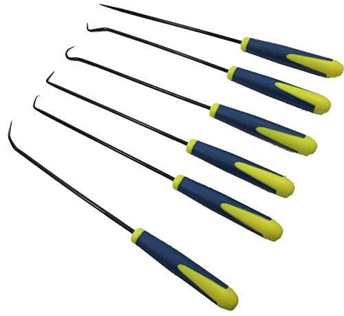 EXTRA LANG, 6 HAKEN & PLEKTRUM-SET O-RINGE & FUGENABZIEHER von Toolzone