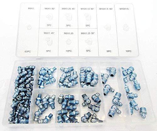 Toolzone 110pc Schmierpistolen Nippel Fitting Sortiment von Toolzone