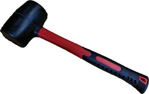 Toolzone HM009 Gummihammer mit 70 % Fasergriff, 454 g von Toolzone
