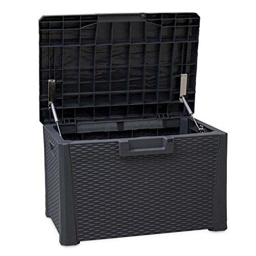 Toomax Nevada Aufbewahrungsbox für den Innen- und Außenbereich, robust, wetterfest, kompakt, 120 l, Rattan-Finish, abschließbar von Toomáx