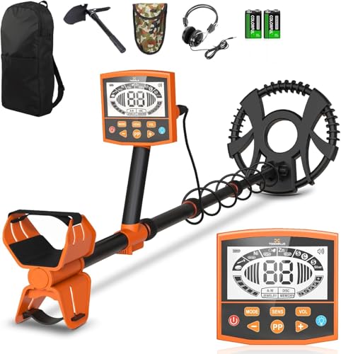 Metalldetektor, Kroosim Metalldetektor Profi für Erwachsene und Kinder, 5 Modi Metallsuchgerät, IP67 Wasserdicht Spule Metalldetektoren Set, für Tiefe Unterwassererkennung Werden, Multi-Mode & Tonerke von Tooomplus