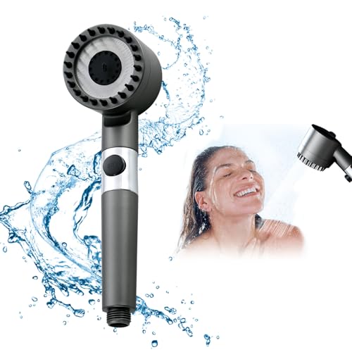 Hochdruck Duschkopf, Handbrause Wassersparender Duschkopf Einstellbaren Massage Dusche mit Wasserstoppknopf und Massage, Universal Sparduschkopf mit 3 Lagen Filtration Duschbrause mit 3 Sprühmodi Hochdruck Duschkopf, Handbrause Wassersparender Duschkopf Einstellbaren Massage Dusche mit Wasserstoppknopf und Massage, Universal Sparduschkopf mit 3 Lagen Filtration Duschbrause mit 3 Sprühmodi von Toothbace