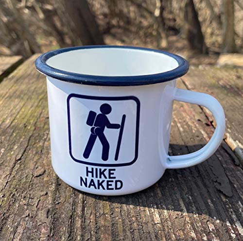 Hike Naked Emaille-Tasse, 237 ml von Toothsome Studios
