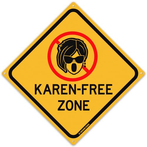 Toothsome Studios Karen Free Zone Blechschild, 30,5 x 30,5 cm Toothsome Studios Karen Free Zone Blechschild, 30,5 x 30,5 cm von Toothsome Studios