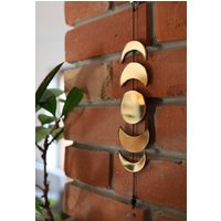 Mondphasen Wandbehang, Mond Wanddeko, Spiegel, Gold, Witchy von TootikiDeko