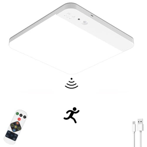 Toowell Lampe mit Bewegungsmelder Innen Badezimmer Lampe Bewegungsmelder Innen Batterie Deckenlampe LED Dimmbar Schrankleuchten Kellerleuchte Garagenleuchte Treppenbeleuchtung,1 Stück Toowell Lampe mit Bewegungsmelder Innen Badezimmer Lampe Bewegungsmelder Innen Batterie Deckenlampe LED Dimmbar Schrankleuchten Kellerleuchte Garagenleuchte Treppenbeleuchtung,1 Stück von Toowell