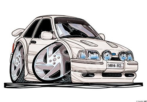 Ford Escort RS Turbo MK IV – Koolart Premium Qualität Schweres Mauspad weiß Ford Escort RS Turbo MK IV – Koolart Premium Qualität Schweres Mauspad weiß von Top Banana Gifts