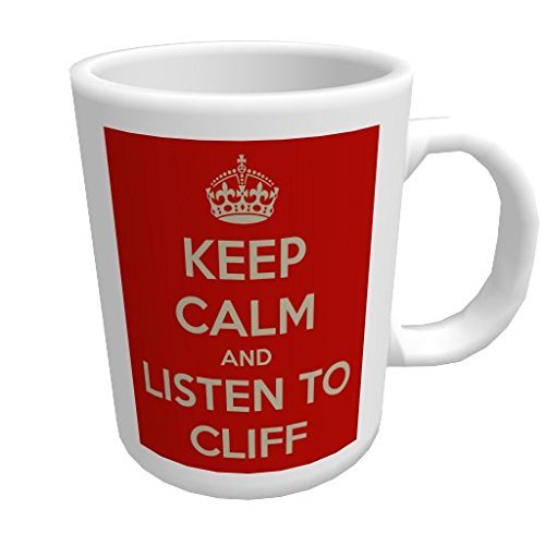 Keep Calm and Listen to Cliff Richard - Glossy Ceramic Mug by Top Banana Gifts von Top Banana Gifts