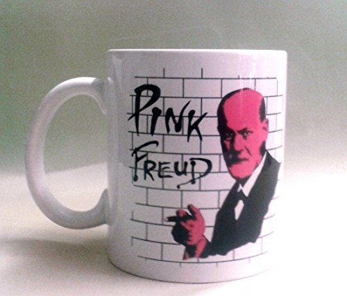 Pink Freud – lustige Parodie, Keramiktasse glänzend Pink Freud – lustige Parodie, Keramiktasse glänzend von Top Banana Gifts