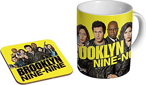 Top Banana Gifts -Brooklyn Nine Nine – 99 – Retro-Tasse und Untersetzer-Set von Top Banana Gifts