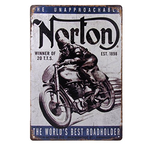 Top Banana Gifts Metallschild "Norton Motorcycles", 20,3 x 15,2 cm Top Banana Gifts Metallschild "Norton Motorcycles", 20,3 x 15,2 cm von Top Banana Gifts