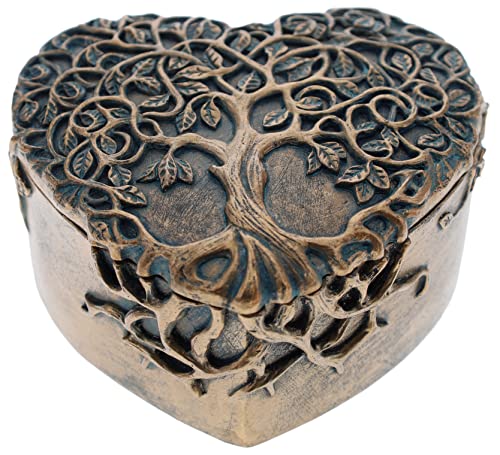 Schmuckkästchen, Motiv: Baum des Lebens, mit Herzen, spirituelle Liebe, keltische Kunst von Top Brass