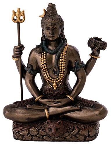 8,3 cm Lord Shiva in Lotus-Pose – Hindu Gott und Zerstörer des Bösen von Top Collection
