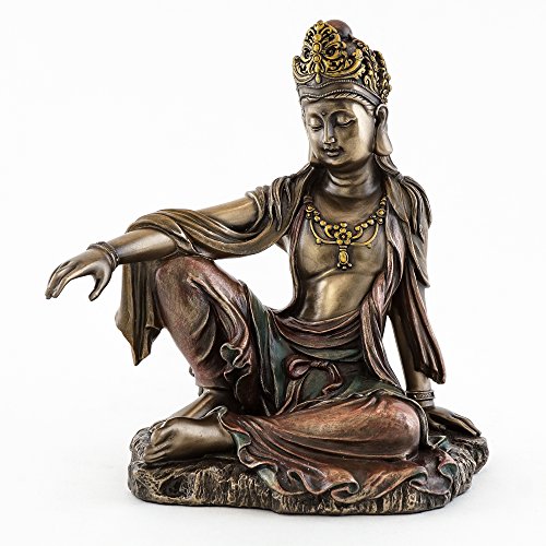 Sale - Royal Ease Kuan-yin Water Moon Guanyin Statue Bronze - Ships Immediatly ! by Private Label von Top Collection