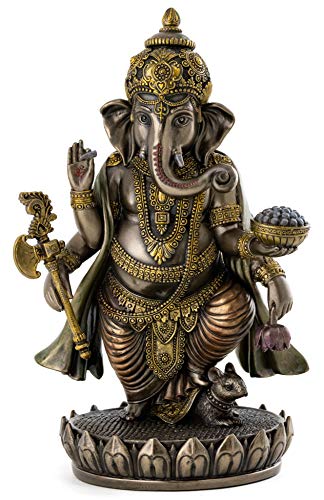 Standing Ganesh Ganesha Hindu Lord of Success Statue Sculpture by tl von Top Collection