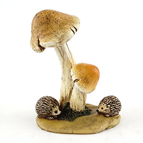 Top Collection 4406 Miniaturfigur Feengarten & Terrarium, Igel mit Pilzen, klein von Top Collection