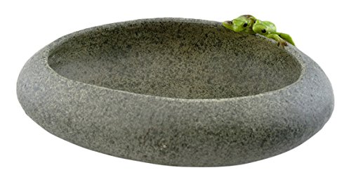 Top Collection Garten-Frosch auf langem funktionalen Stein-Blumentopf Pflanzgefäß von Top Collection