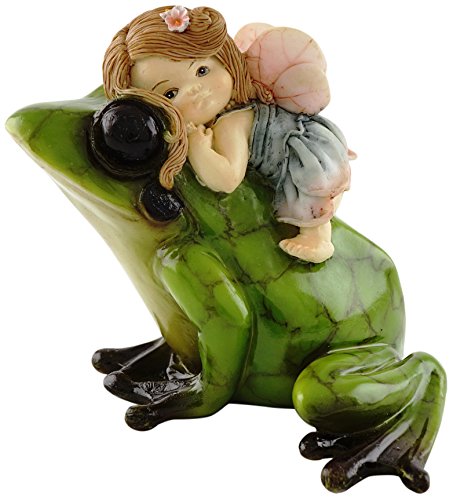 Top Collection Miniatur Feengarten und Terrarium Statue Little Fairy Reitfrosch von Top Collection