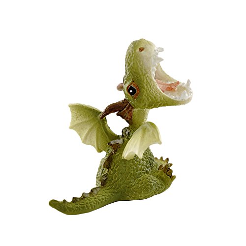 Top Collection Miniatur Feengarten und Terrarium Statue Mini Dragon brüllt von Top Collection