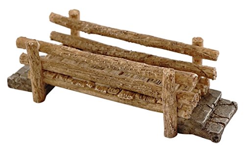 Top Collection Miniatur-Figur Feengarten und Terrarienbrücke aus Holz von Top Collection