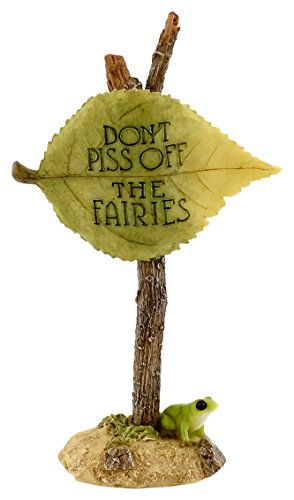 Top Collection Miniatur und Terrarium Don 't Piss Off The Fairies Fairy Garden Schild Figur Top Collection Miniatur und Terrarium Don 't Piss Off The Fairies Fairy Garden Schild Figur von Top Collection