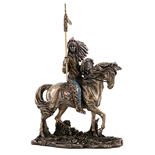 francescaskitchen TL Native American Indian Skulptur Mandan (Indian Chief von Top Collection