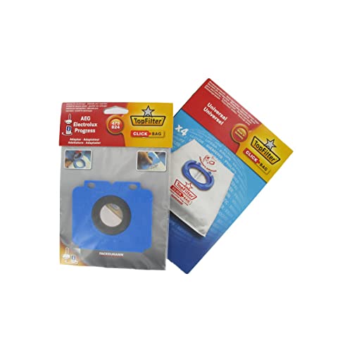 Boite de 4 sacs aspirateurs universels Top Filter avec Adaptateur Click Bag pour aspirateurs AEG 475/824 von Top Filter