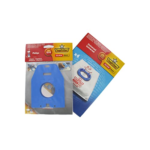 Boite de 4 sacs aspirateurs universels Top Filter avec Adaptateur Click Bag pour aspirateurs Philips 070 Boite de 4 sacs aspirateurs universels Top Filter avec Adaptateur Click Bag pour aspirateurs Philips 070 von Top Filter