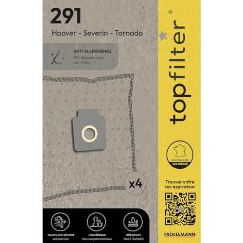 Top Filter 64291 Staubsaugerbeutel für Hoover Fresspace, Vlies, 30 x 26 x 0,1 cm Top Filter 64291 Staubsaugerbeutel für Hoover Fresspace, Vlies, 30 x 26 x 0,1 cm von Top Filter