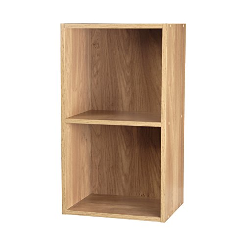 Top Marques Collectibles Bücherregal Taylor & Brown® aus Holz mit 1, 2, 3, 4 Ablagen Modern 2 Ablagefächer eiche von Top Home Solutions